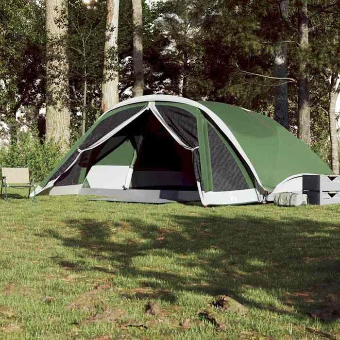 VidaXL Family Cabin Tent 6 Person Green Waterproof, Tent, Camping Shelter, Garden Shelter, Camping Tent, 94746