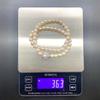 Akoya Pearl Necklace Natural Jewelry Pink Beige Approx. 42cm 7.5mm–8.0mm 36.3g Silver Clasp