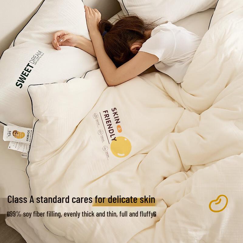 Muji Style Class A Antibacterial Soy Fiber Cotton Quilt