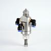 Stainless Steel Anti-Drip Triple-Fluid Air Atomizing Nozzle with Siphon and Circular Fan Spray