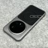 Magnetic Case For Honor Magic 8 Pro Case For MagSafe Grid PU Leather Pattern Electroplated PC Hard Phone Cover Dustproof Bumper