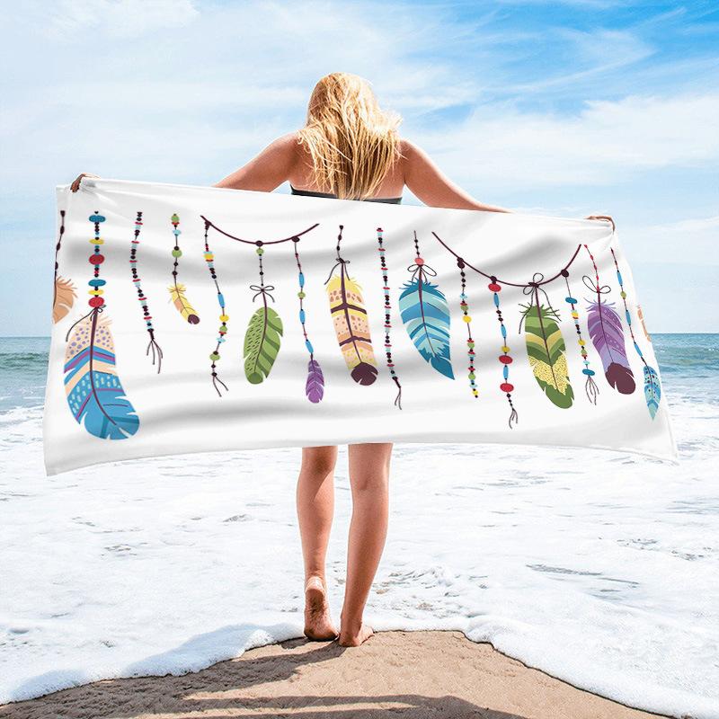 Dream Catcher Beach Towel Bohemia Soft Microfiber Travel Camp Towel Absorbent Quick-Drying Bath Towel Birthday Gift For Girl