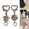 Elegant Acrylic Star Flower Keychain Phone Charm Bag Pendant Keyring Versatile Fashion Accessory for Bags and Phones