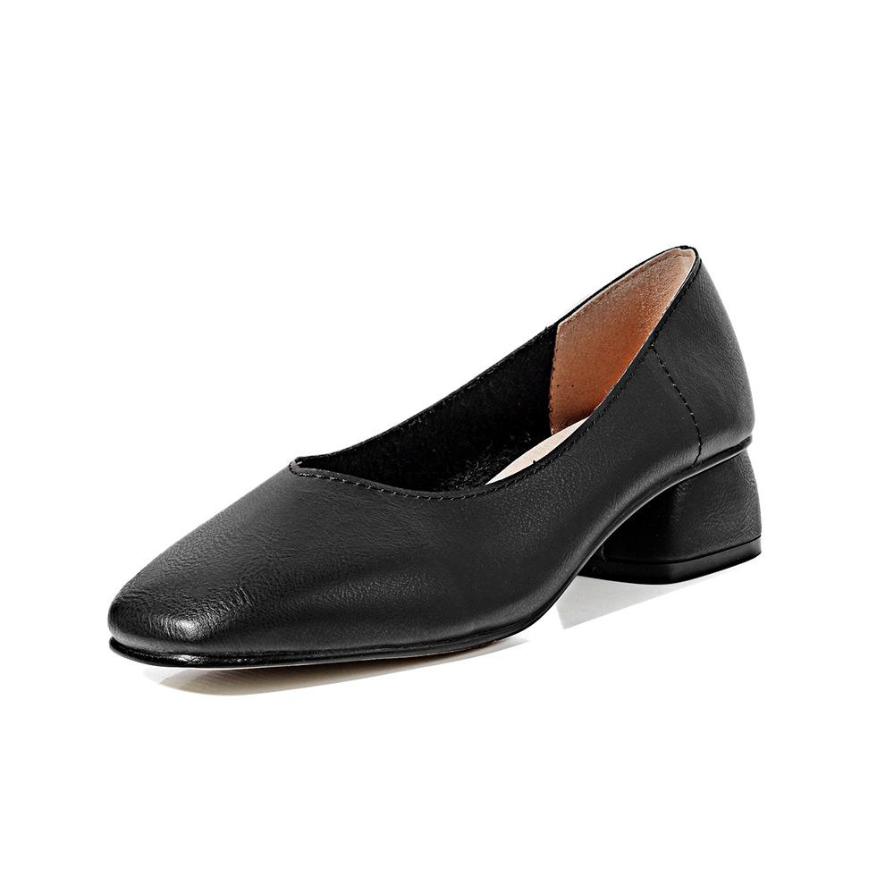 Купить Женские туфли в стиле ретро с квадратной головкой, повседневные ...