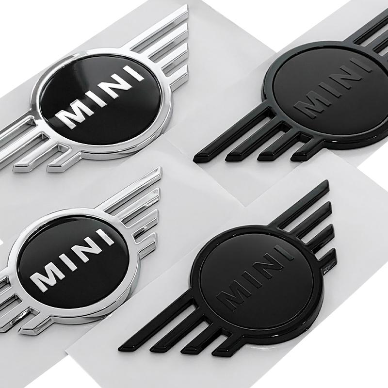 BFA1 ABS Car Front Sticker Logo Rear Emblem Badge for Mini Cooper JCW F55 F56 F60 Countryman Clubman Auto Accessories 14.3CM/11.3CM