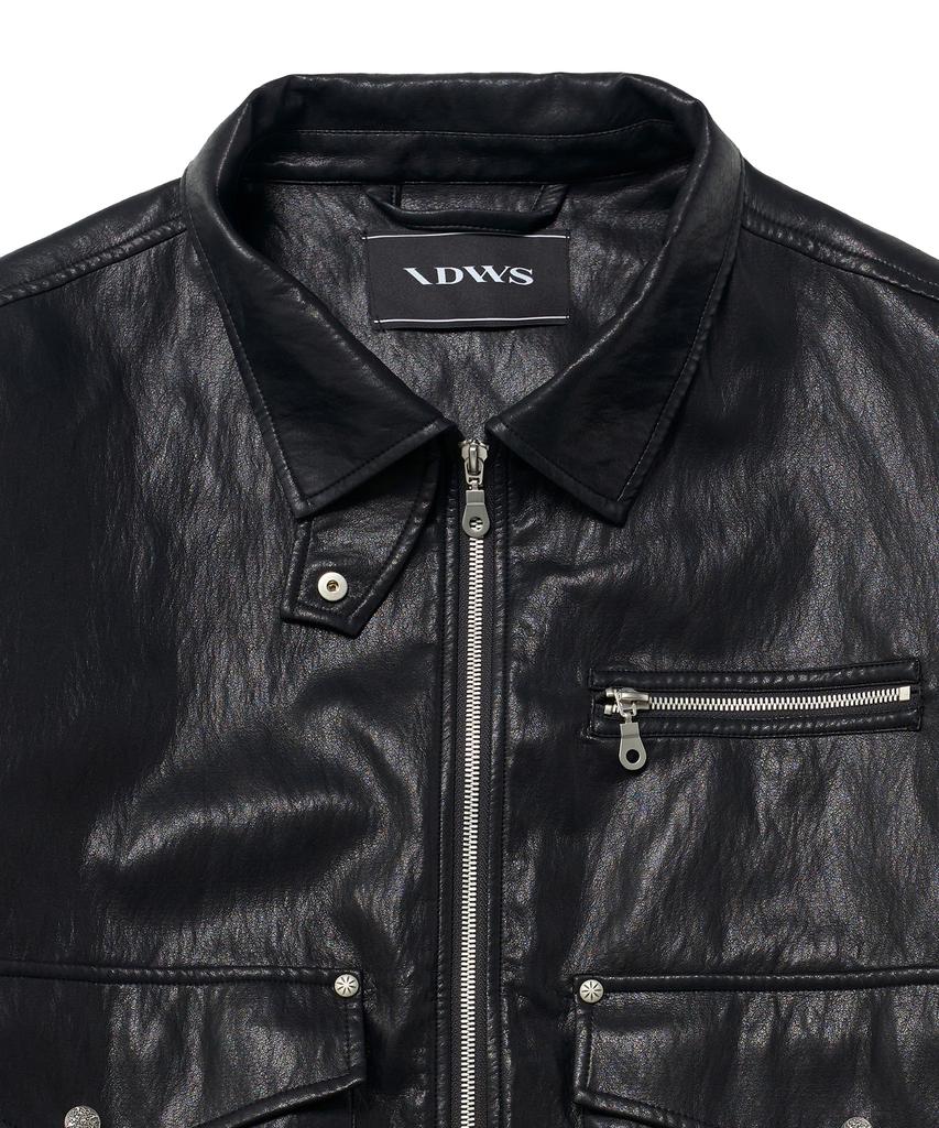 Idws Misty Leather Blouson Black