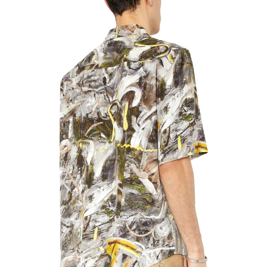Diesel Shirts Men's Multicolor Lapel Moderate Other A092560AIAS9-XXA
