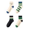 Men's Autumn Leisure Sports Match Color Letter 10A Anti Bacterial Deodorant Breathable Cotton Socks