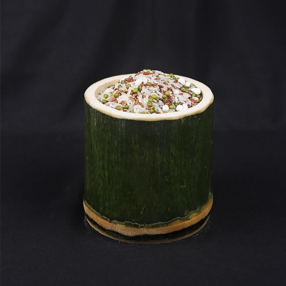 

Wth Lid Spoon Bamboo Tube Cup Natural Material Steamed Rice Bamboo Tube Stylish Business Use