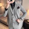 Spring Slim Fit Youth Suit Set - Men's Business Casual Plus Size Tuxedo