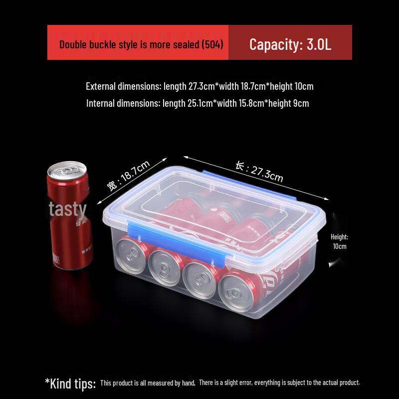 Transparent Refrigerator Food Storage Container