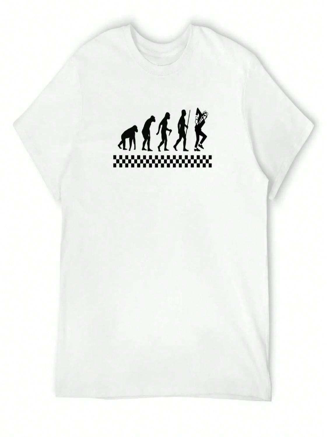 Evolution Of Ska T-Shirt T-Shirts Man Kawaii Clothes unisex Clothings S разноцветный