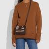 Coach Alie 18 Monogram Flap Magnetic Closure Leather And Snakeskin Messenger Bag Small Shoulder Crossbody Bag Women bags 4616-B4S0M