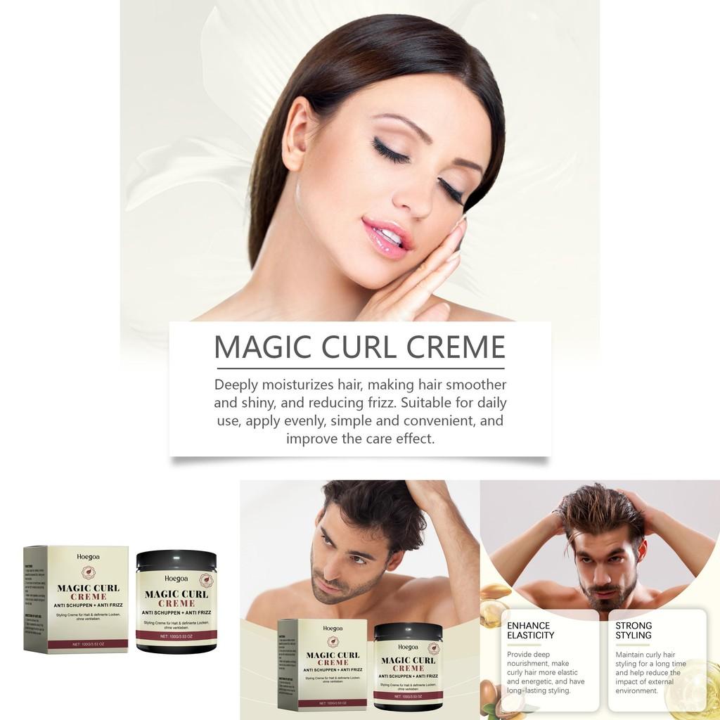 Hoegoa Curl Care Styling Cream Nourishing Formula For Naturally Soft Curls Restoring Moisture