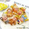 Large Cute Starman Keychain Pendant Resin Accessory for Bags and Jewelry
