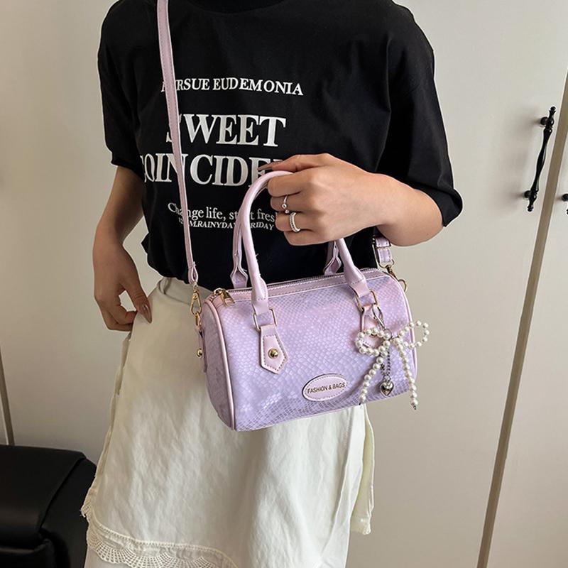 Einzelschulter Damen High-End Crossbody-Tasche Vielseitig Stilvoll Kleine Quadratische Tasche Geeignet für den Arbeitsweg mit Schleife