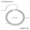 Elegant French-Inspired Tennis Bracelet With Full CZ Stone Setting Geometric Design Titanium Steel 18K Gold Plated Women