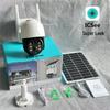 ICSEE Solar Wireless 2K Outdoor Security Camera with Full-Color Night Vision and No-Power/No-Network Detection.