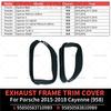 For 2015 2016 2017 2018 Porsche Cayenne (958) Exhaust Frame Trim Cover OEM 958505837109B9 958505838109B9 95850583710 95850583810