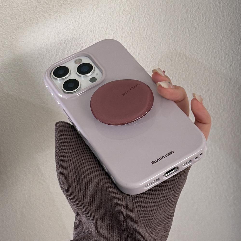 Amethyst Bracket Apple 16 Mobile Phone Case Iphone17promax Suitable for 12 Retro Simple 15 All-inclusive High-quality Mobile Phone Case