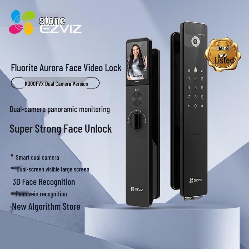 Ezviz K300FVX Smart Door Lock with Face Recognition and Fingerprint
