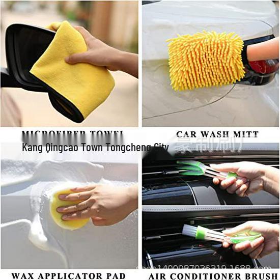 27-Piece Electric Drill Car Cleaning Brush Set with Air Vent Brush