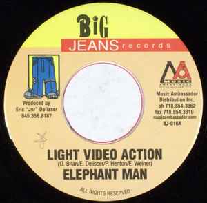 

7inch Record ELEPHANT MAN / KIPRICH - Light, Video, Action / No Like It BJ016 BIG JEANS US Reggae, Ska & Dub Used