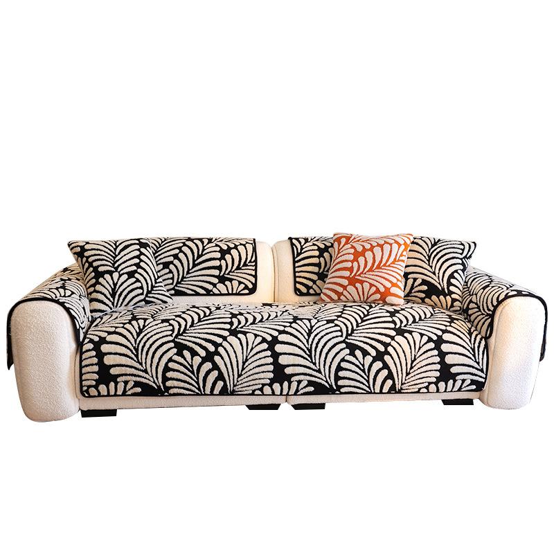 Plush Sofa Cushion  New Light Luxury High-End Seat Cushion Autumn And Winter Non-Slip Sofa Cover Cloth Towel Cover