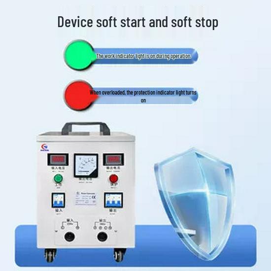 Single to Three-Phase 220V-380V Transformer Converter, 60Hz to 50Hz
