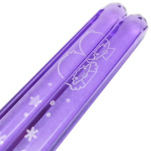 Sanrio "Little Twin Stars" KikiLala Clear Chopsticks, Purple, 490563