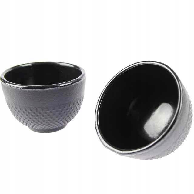 CAST IRON KETTLE 1.25L TEA TEAPERTAIN + 2x CUPS