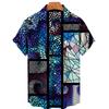 Summer Fashion 3d Print Short Sleeve Hawaiian Men's Shirts Summer Casual Tops Beach Party Vacation Shirts Outdoor Men's and Women's Shirt