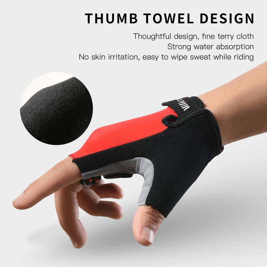 Half Finger Bike Gloves Mtb Road Spring Summer Breathable Shorts Bicycle Gloves Men Women Gel Padded Cycling Gloves