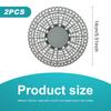 2Pcs Floor Drain Plug Stopper Silicone Shower Sewer Hair Drain Catcher Kitchen Sink Filter Bathtub Drain Strainer Cover