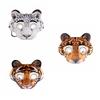 Half Face Animal Mask EVA Tiger Plush Mask Cute Halloween Mask  Carnival