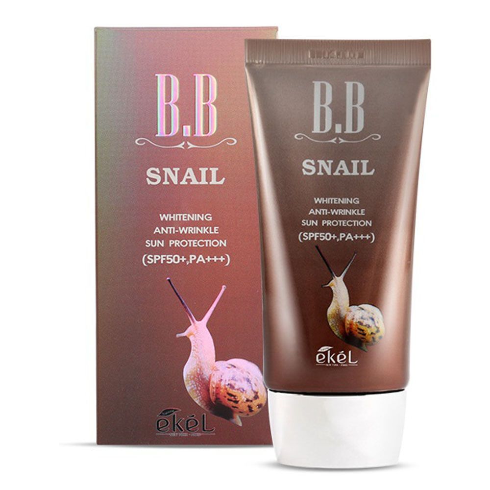 E-Curl TXXCNCEV Makeup Snail Skin Blemish Cover BB Cream 50ml