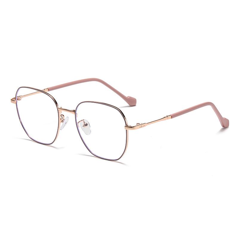 Photosensitive Anti-Blue Light Large Frame Myopia Glasses for Live Streaming and Small Face Student Style.