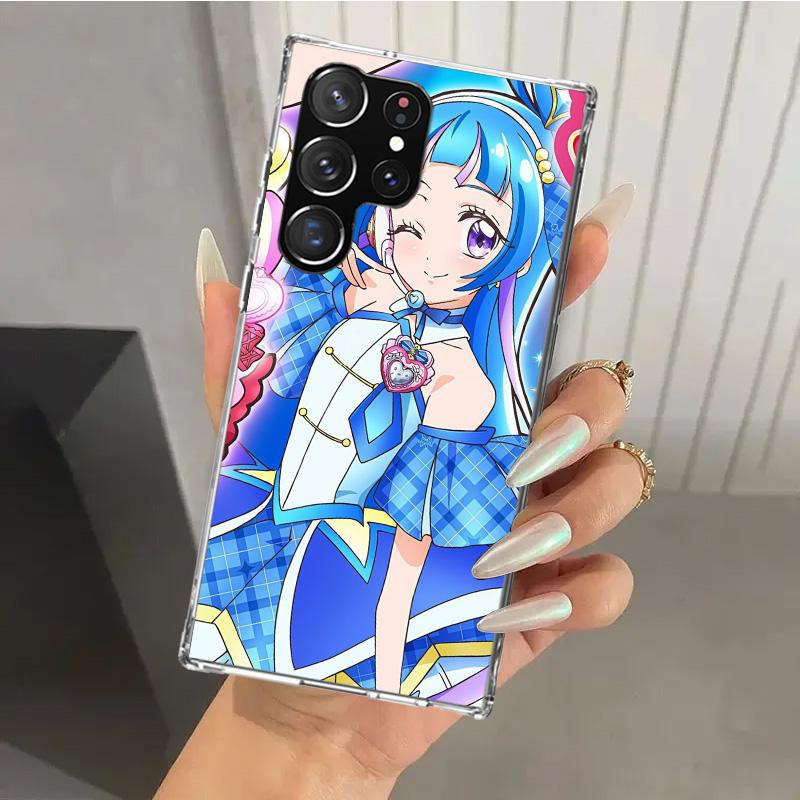 Pretty Cure Anime Phone Case for Samsung Galaxy S26 S24 S23 Ultra S25 Edge S22 S21 Plus S20 FE + Soft Print Shell Funda Galaxy S