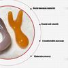 Natural Rose Quartz Stone Gua sha Face,Neck Body Gua Sha Board Massager