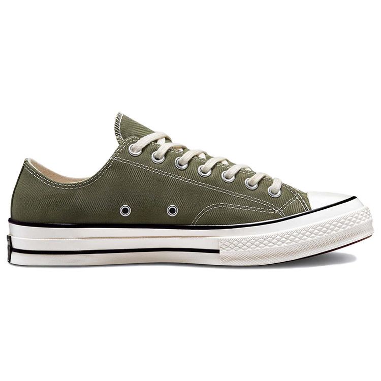 Converse Chuck 70 Low Utility Green Unisex Sneakers Egret Black A00757C