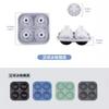 4Grids Silicone Ice Grid Football Ice Cube Mold with Cover Ice Cube Maker for Whiskey Cocktails Kitchen Bar Tool Accessory