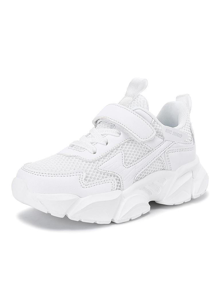 Lightweight Children's White Sneakers Breathable Mesh for Boys School Casual Walking Shoes Non slip Sport Kids Girl Running Shoe
