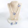 Bird Woven Baroque Pearl Necklace Animal Geometric Earrings Exquisite Women's Jewelry Set  Gift