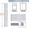 Verstellbare Schaumstoff-Thermiepaneele Klebestreifen AC-Fenster-Abdichtungssets Schlafzimmer Wohnzimmer