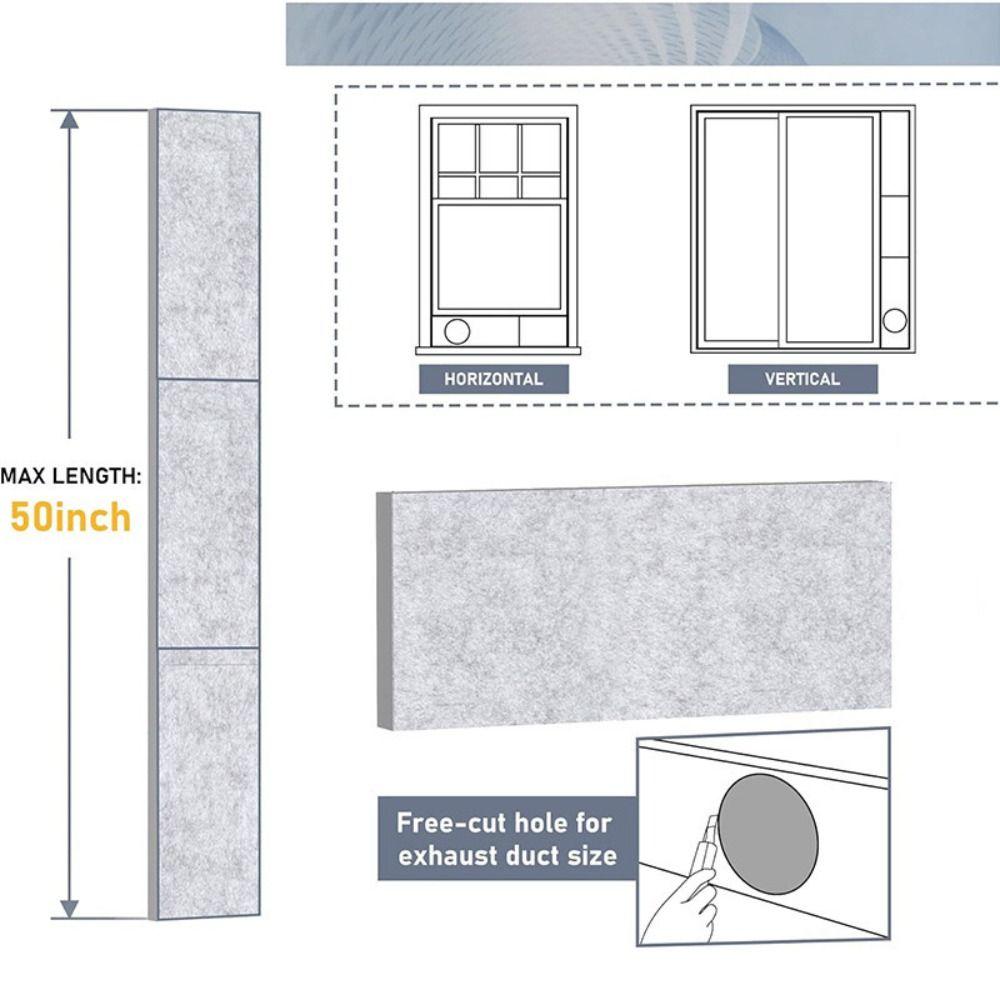 Verstellbare Schaumstoff-Thermiepaneele Klebestreifen AC-Fenster-Abdichtungssets Schlafzimmer Wohnzimmer