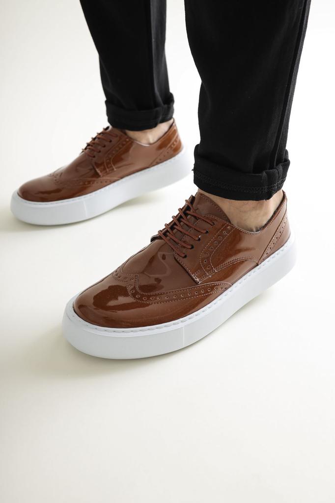Chekich H New Collection CH149 Changer Over Herrenschuh Weiß Schwarz Braun Tan