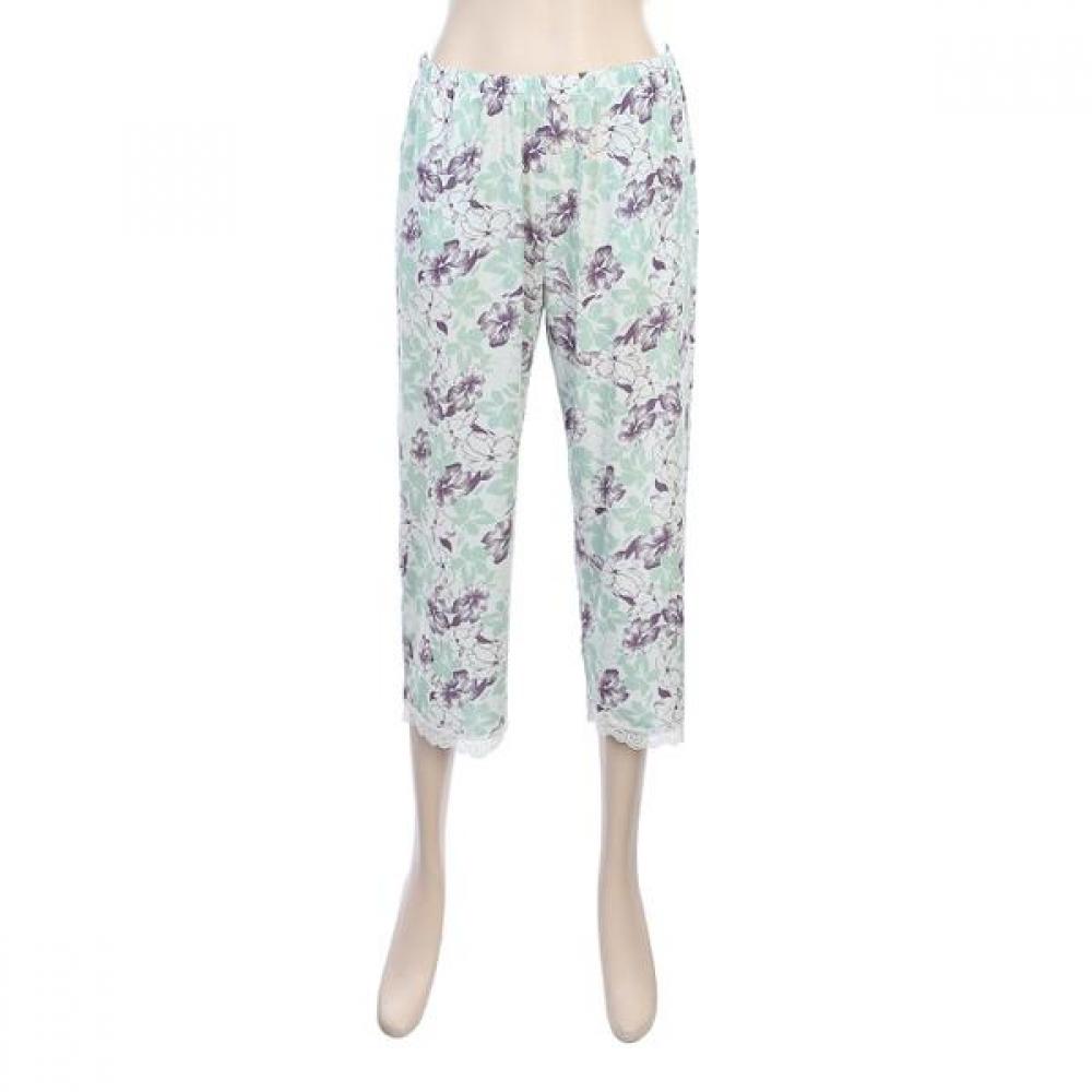 BARBARA Women S Green Floral Print Pajama Homewear Awp4572r