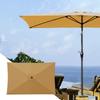 Patio Umbrella Surface Replacement Cloth Rainproof Sunshade Cloth Rectangular Umbrella Canopy Replacement Garden Accessories