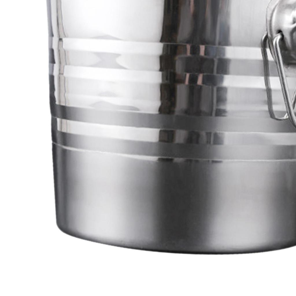 Ice Bucket Stainless Steel Bin for Cocktail Parties Chilling Beer Bottle