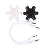 6*3.5Mm Way Multi Port Hub Aux Headphone Jack Splitter Audio Cable Converter